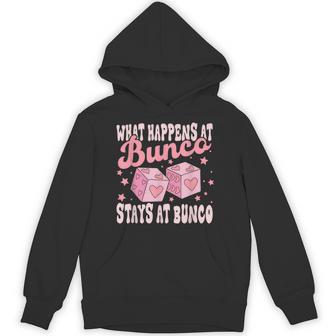 What Happens At Bunco Stays At Bunco Game Night Hoodie - Thegiftio UK