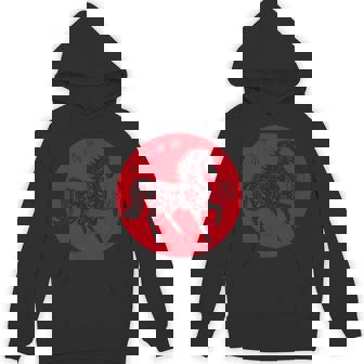 Happy Chinese New Year Art 2026 Red Round Year Of The Horse Unisex Hoodie | Mazezy