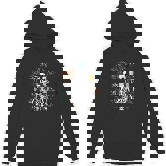 Happy New Year 2025 Skeleton New Year Eve Party Hoodie - Monsterry