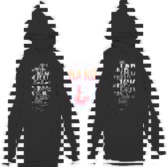Hard Rock And Rock Hard I Love Rock 'n Roll Unisex Hoodie | Mazezy