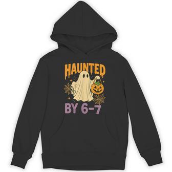 Haunted By 6-7 Halloween Ghosts Six Seven Hoodie | Mazezy