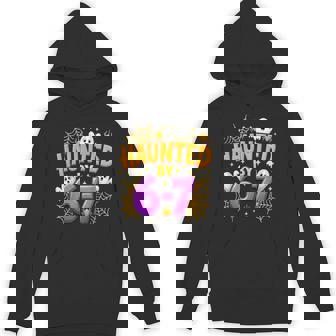 Haunted By 67 Six Seven 67 Meme Spooky Ghost Halloween Hoodie - Monsterry