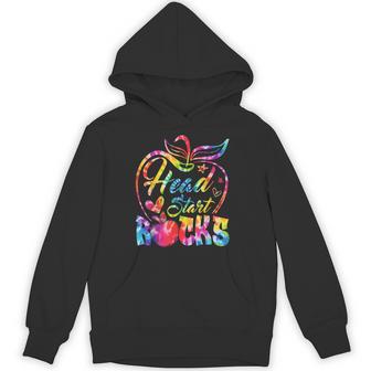 Head Start Rocks Teachers Educators Tie Dye Back To School Hoodie | Mazezy