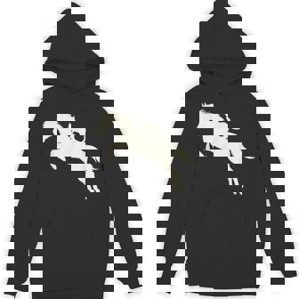 Horseback Riding Cat Silhouette For Animal Lovers Cat Hoodie - Thegiftio