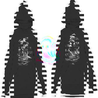 House Music Festival Ghost Optical Edm Rave Deejay Hoodie - Thegiftio