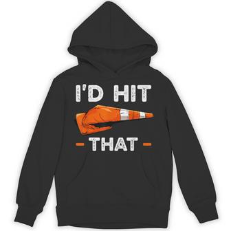 I'd Hit That Halloween Costume Traffic Cone Hoodie - Thegiftio UK