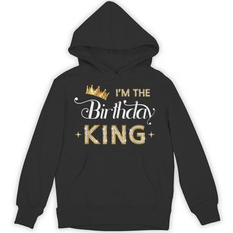 I'm The Birthday King Bday Party Crown Boys Hoodie - Thegiftio UK