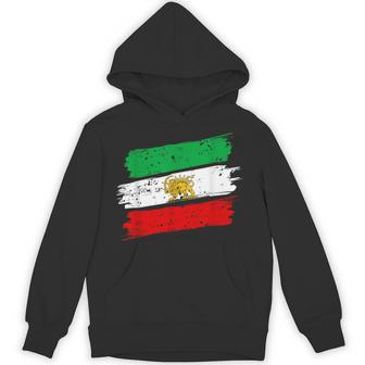 IranIran Lion Sun FlagPersianIran Flag Hoodie - Thegiftio UK
