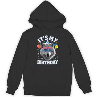 It's My Birthday Wolf For Wolves Themed Birthday Hoodie - Thegiftio UK
