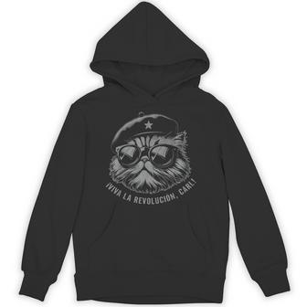 Iviva La Revolution Carl Cat Lover Feline Animal Hoodie - Thegiftio