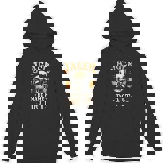 Jager Made Me Do It Skull Hoodie - Monsterry