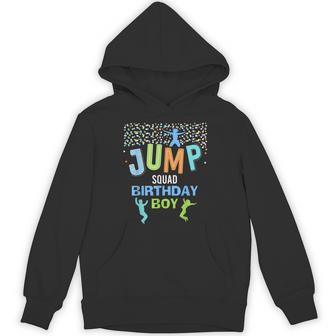 Jump Squad Birthday Boy Trampoline Jumper Bday Hoodie - Thegiftio UK