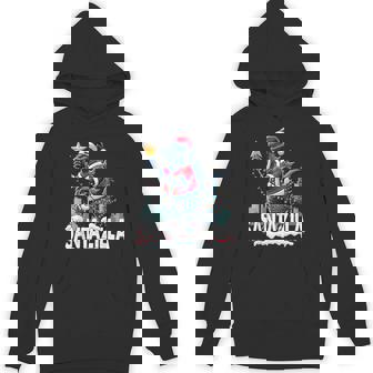 Kaiju Christmas Santazilla Japanese Monster Dinosaur Boys Hoodie - Monsterry