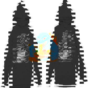 Kaiju Eating Ramen Japanese Monster Eating Ramen Hoodie - Seseable