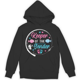 Keeper Of The Gender Fish Gender Reveal Family Party Hoodie - Thegiftio UK