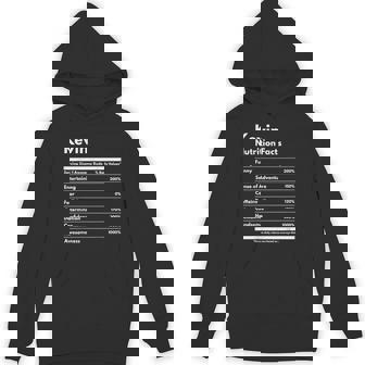 Kevin Nutrition Facts Personalized Name Kevin Unisex Hoodie | Mazezy