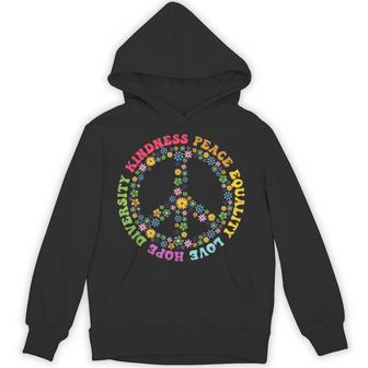 Kindness Peace Equality Love Hope Diversity Human Rights Hoodie | Seseable UK