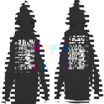 Are You Kitten Me Right Meow Anime 6Th Birthday Cat Kitten Hoodie | Mazezy