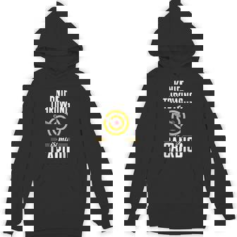 Knife Throwing Cardio Quote Hobby Knife Thrower Unisex Hoodie | Mazezy
