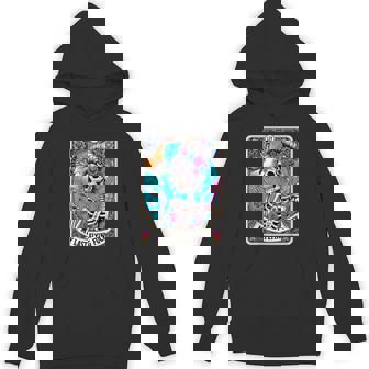 My Last Flying Sayings Skeleton Retro 70S Tarot Card Hoodie - Thegiftio