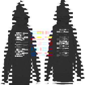 All Latin American Flags Countries Hispanic Heritage Month Unisex Hoodie | Mazezy