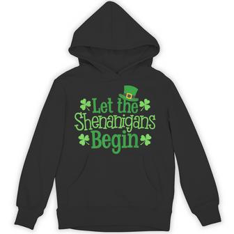 Let The Shenanigans Begin Clovers St Patrick's Day Hoodie - Monsterry