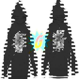 Letter G Superhero Name Comic Letter Retro Costume Hoodie | Mazezy