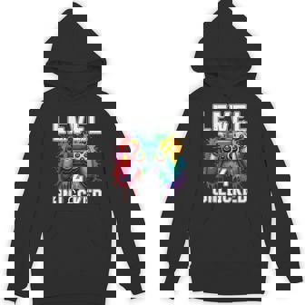 Level 4 Unlocked Video Game Theme 4Th Birthday Hoodie - Monsterry