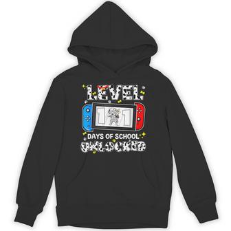 Level Unlocked Game Controller 101 Days School 100 Days Hoodie - Monsterry