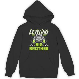 Leveling Up To Big Brother 2026 Gamer Brother Birthday Hoodie - Thegiftio UK