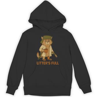 Litter’S Full Cat Lovers Christmas Xmas Hoodie | Seseable UK