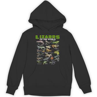 Lizards Of The World Reptile Herpetology Lizard Hoodie - Thegiftio UK