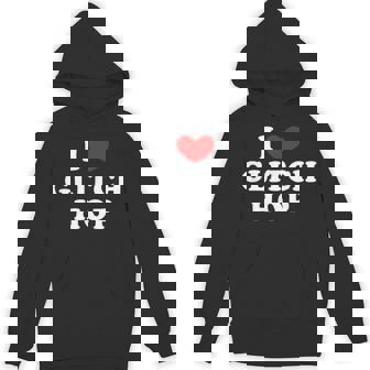 I Love Glitch Hop I Heart Glitch Hop Unisex Hoodie | Mazezy