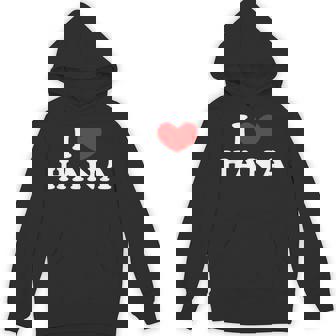 I Love Hana 私は愛する Hana パーカー - Kawaiitshirt