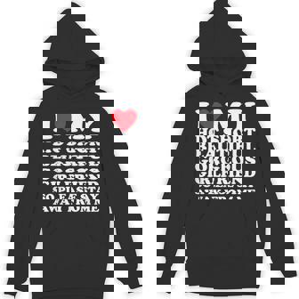 I Love My Hot Short Beautiful Gorgeous Girlfriend Gf Hoodie - Thegiftio