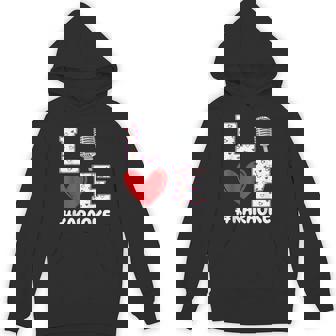 Love Karaoke Valentine's Day Apparel Karaoke Sing-Along Unisex Hoodie | Mazezy