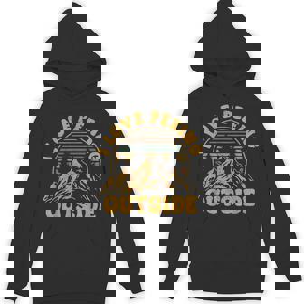 I Love Peeing Outside Camping Hiking Hoodie - Thegiftio