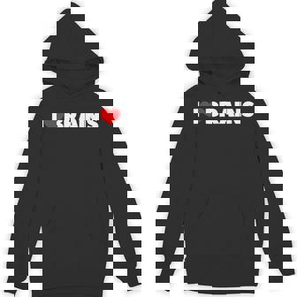 I Love ハート Brains パーカー - Kawaiitshirt