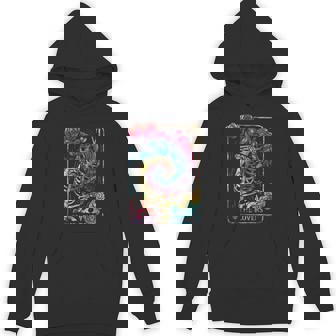 The Lovers Tarot Card Gothic Occult Kissing Skeleton Roses Hoodie | Mazezy