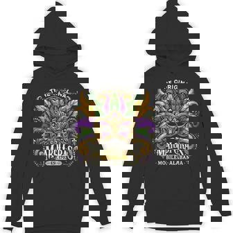 Mardi Gras Mask The Original Mobile Alabama Mardi Gras Hoodie - Monsterry
