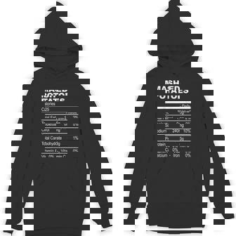 Mashed Potatoes Nutrition Facts Thanksgiving Unisex Hoodie | Mazezy