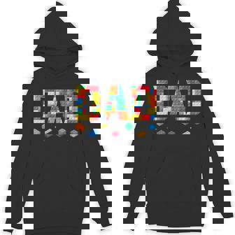 Master Builder Dad Birthday Boy Building Bricks Blocks Daddy Hoodie - Thegiftio