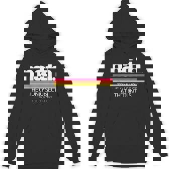 Math The Only Subject That Counts Education Hoodie | Mazezy