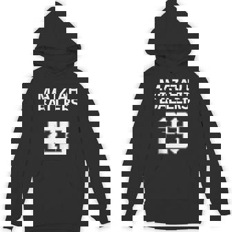Matzah Ballers 23 Jewish Pun Basketball Team Jersey Hoodie - Monsterry