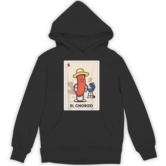 Mexicana Sausage Lover Bbq El Chorizo Mexican Bingo Card Hoodie - Thegiftio UK