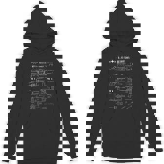 Military Aviation A-10 Thunderbolt Blueprint Hoodie - Monsterry