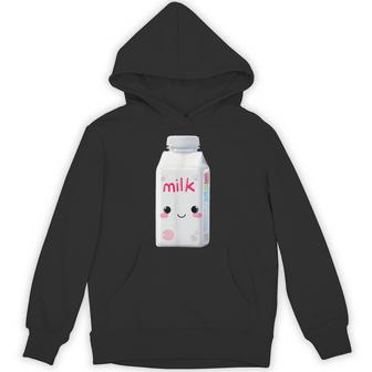 Milk Carton Kawaii Halloween Cute Costume Graphic Hoodie - Thegiftio