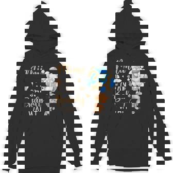 Mimi Can Bearly Wait Bear Gender Neutral Boy Baby Shower Hoodie - Thegiftio