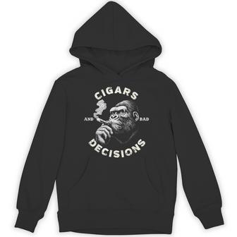 Monkey Cigars And Bad Decisions Hoodie - Thegiftio UK