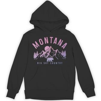Montana Vintage Mountains Bear Nature Lover Hoodie - Monsterry